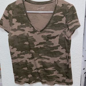 Green Camo Basic Tee